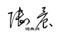 梁錦英陸晨草書個性簽名怎么寫