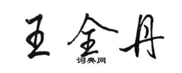 駱恆光王全丹行書個性簽名怎么寫