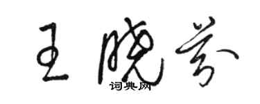 駱恆光王曉芬草書個性簽名怎么寫