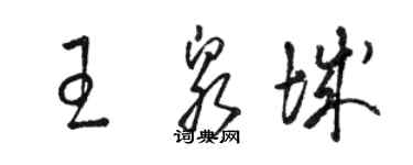 駱恆光王泉城草書個性簽名怎么寫