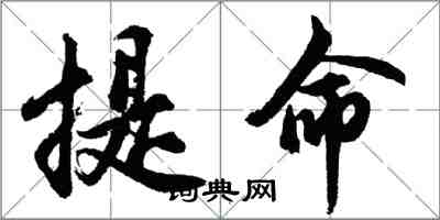 胡問遂提命行書怎么寫