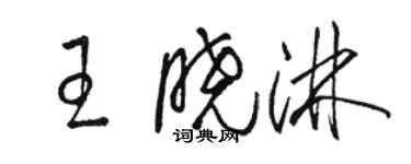 駱恆光王曉淋草書個性簽名怎么寫