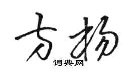 駱恆光方楊草書個性簽名怎么寫