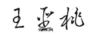 駱恆光王聖桃草書個性簽名怎么寫