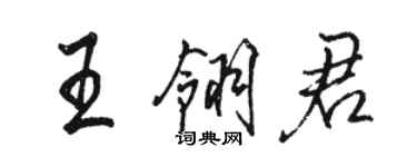 駱恆光王翎君行書個性簽名怎么寫