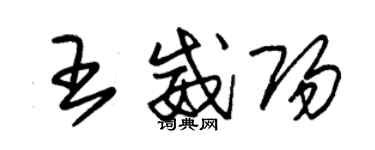 朱錫榮王威陽草書個性簽名怎么寫