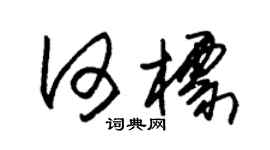 朱錫榮何標草書個性簽名怎么寫