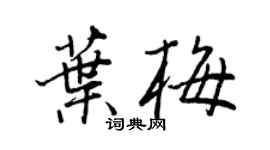 王正良葉梅行書個性簽名怎么寫