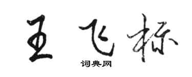 駱恆光王飛標行書個性簽名怎么寫