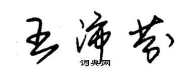 朱錫榮王沛芬草書個性簽名怎么寫