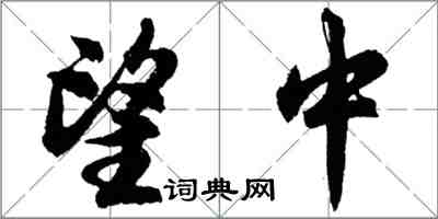 胡問遂望中行書怎么寫