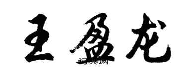 胡問遂王盈龍行書個性簽名怎么寫