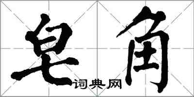 翁闓運皂角楷書怎么寫