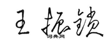 駱恆光王振鎖草書個性簽名怎么寫