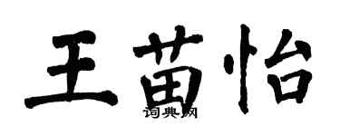 翁闓運王苗怡楷書個性簽名怎么寫