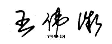 朱錫榮王偉微草書個性簽名怎么寫