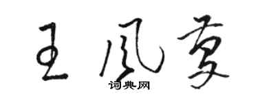 駱恆光王風慶草書個性簽名怎么寫