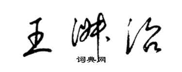 梁錦英王淑治草書個性簽名怎么寫