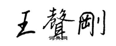 王正良王聲剛行書個性簽名怎么寫