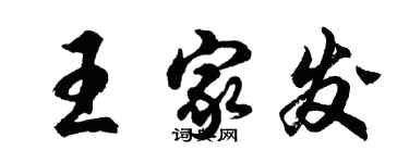 胡問遂王家發行書個性簽名怎么寫