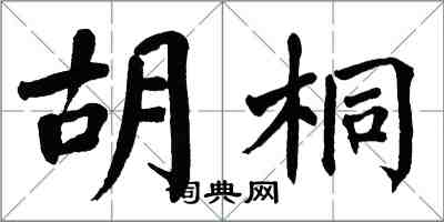 翁闓運胡桐楷書怎么寫