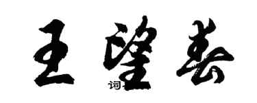 胡問遂王望春行書個性簽名怎么寫