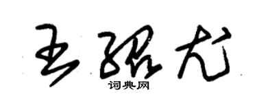 朱錫榮王紹尤草書個性簽名怎么寫