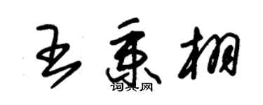 朱錫榮王秉栩草書個性簽名怎么寫