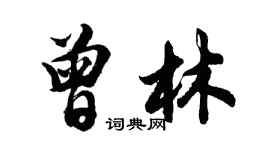 胡問遂曾林行書個性簽名怎么寫
