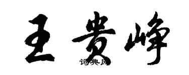 胡問遂王貴崢行書個性簽名怎么寫