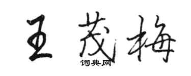 駱恆光王茂梅行書個性簽名怎么寫