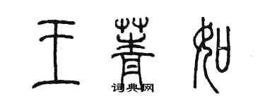 陳墨王菁如篆書個性簽名怎么寫