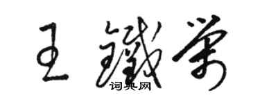 駱恆光王鐵榮草書個性簽名怎么寫