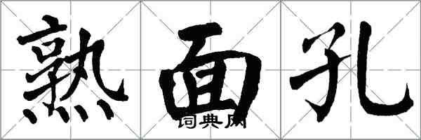翁闓運熟面孔楷書怎么寫