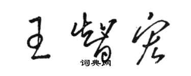 駱恆光王智宏草書個性簽名怎么寫