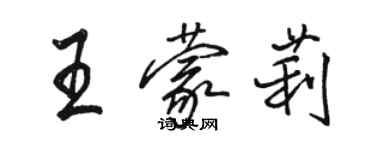 駱恆光王蒙莉行書個性簽名怎么寫