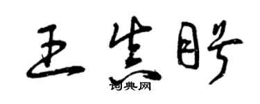 曾慶福王真盼草書個性簽名怎么寫