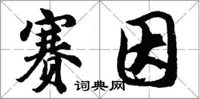 胡問遂賽因行書怎么寫