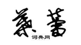 朱錫榮葉蕾草書個性簽名怎么寫