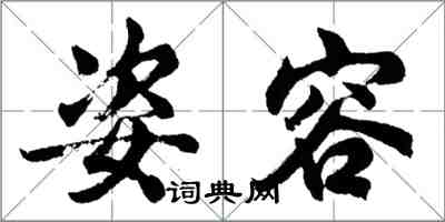 胡問遂姿容行書怎么寫