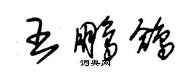 朱錫榮王鵬鴿草書個性簽名怎么寫