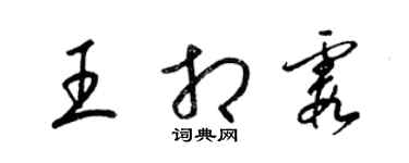 梁錦英王相霞草書個性簽名怎么寫