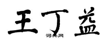 翁闓運王丁益楷書個性簽名怎么寫