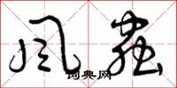曾慶福風蟲草書怎么寫