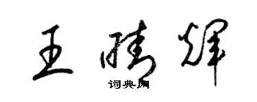 梁錦英王晴輝草書個性簽名怎么寫