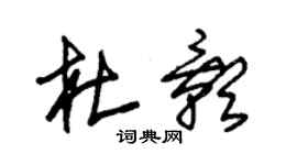 朱錫榮杜影草書個性簽名怎么寫