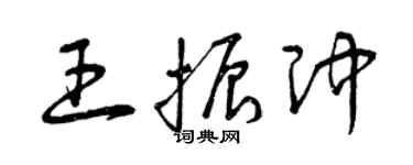 曾慶福王振沖草書個性簽名怎么寫
