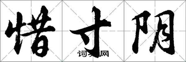 胡問遂惜寸陰行書怎么寫