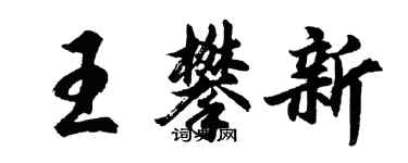 胡問遂王攀新行書個性簽名怎么寫