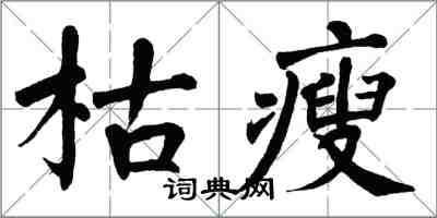 翁闓運枯瘦楷書怎么寫